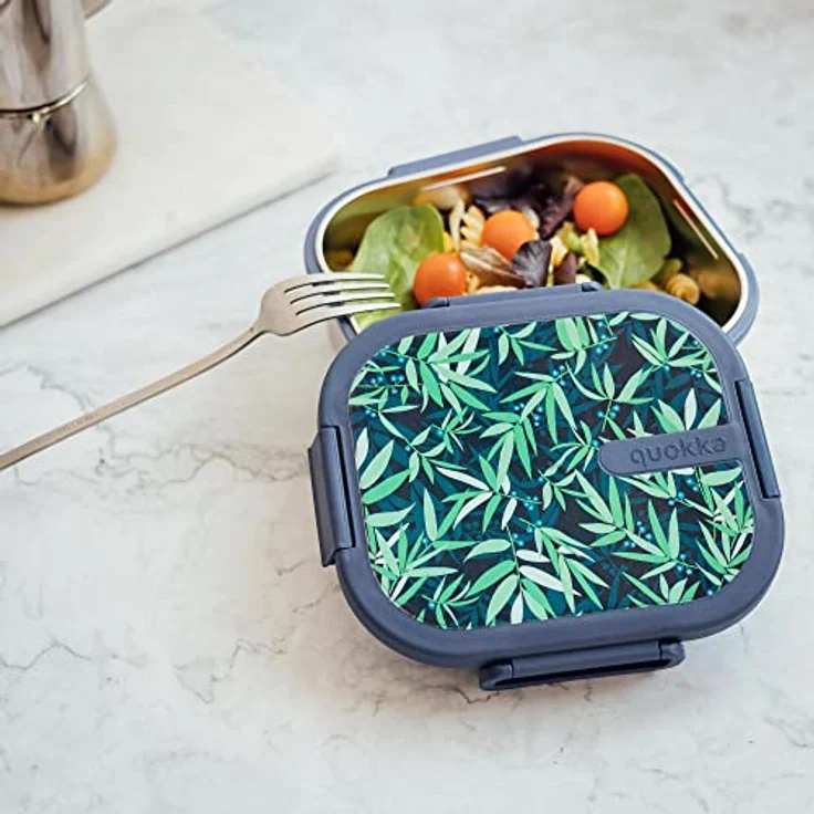Quokka Kai, Lunchbox aus Edelstahl, umweltfreundlich, blau, großes Fassungsvermögen – Bild 2