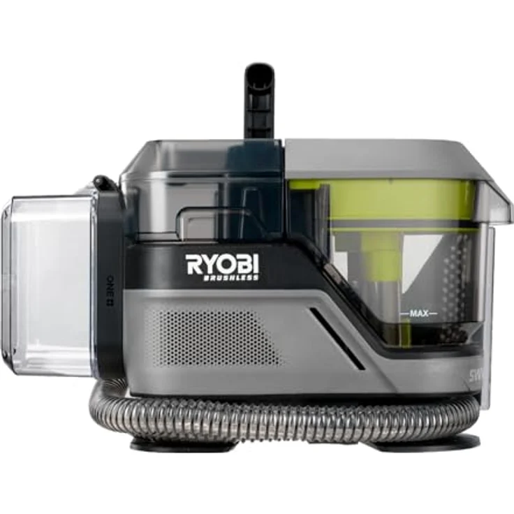 RYOBI 18V ONE+ Akku-Textilreiniger Pro RDC18BL-0 | kabellos, bürstenlos, flexibel | 2in1-Waschbürste | Hygienische Dual-Tank-Technologie | Für Haushalt & Auto | Ryobi Blau – Bild 2