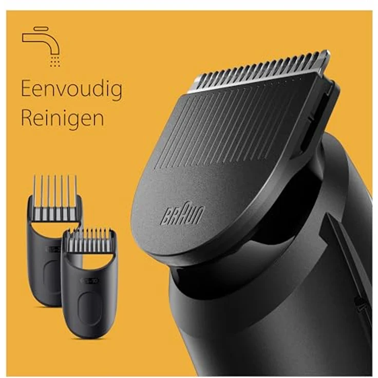 Braun Barttrimmer BT3410, Trimmer/Haarschneider Herren, Haarschneidemaschine mit ultrascharfer Klinge, 40 Längeneinstellungen, wiederaufladbar mit 50 Min. kabelloser Laufzeit, Geschenk Mann – Bild 5