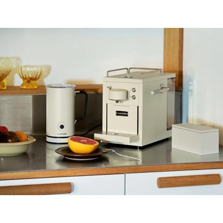 Sjöstrand The Original 2 Kapsel-Kaffeemaschine, 19-Bar-Drucksystem, Edelstahl, beige – Bild 2