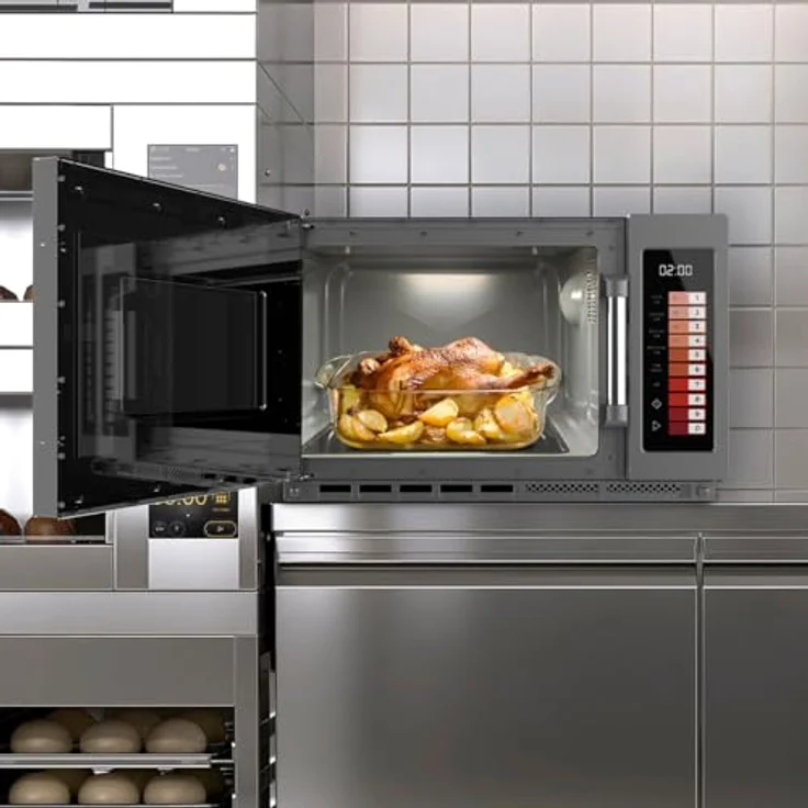 Cecotec Mikrowelle FlatPro 3400, 34L Volumen, 2100 W, digitale Steuerung mit 100 Programmen, Flatbed-Design – Bild 3