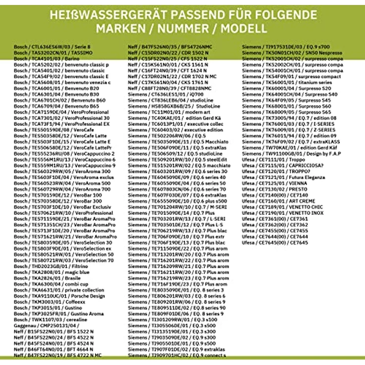 BOSCH Entkalker 500 ml 00311968 Flüssigentkalker für Kaffeemaschinen, Wasserkocher und Dampfgarer, Universal-Anwendung – Bild 3