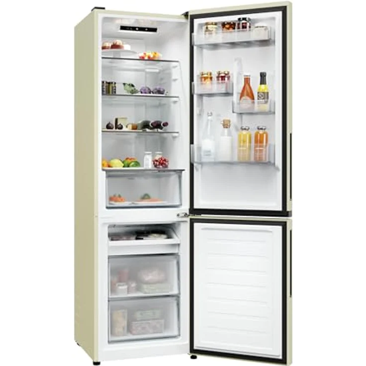 Candy CNCQ2T518EC, Freistehende Kühl-Gefrierkombination mit 279 l, Cremefarben, Total No Frost, Fresh 0 °C Zone, Multi-Air-Flow System – Bild 4