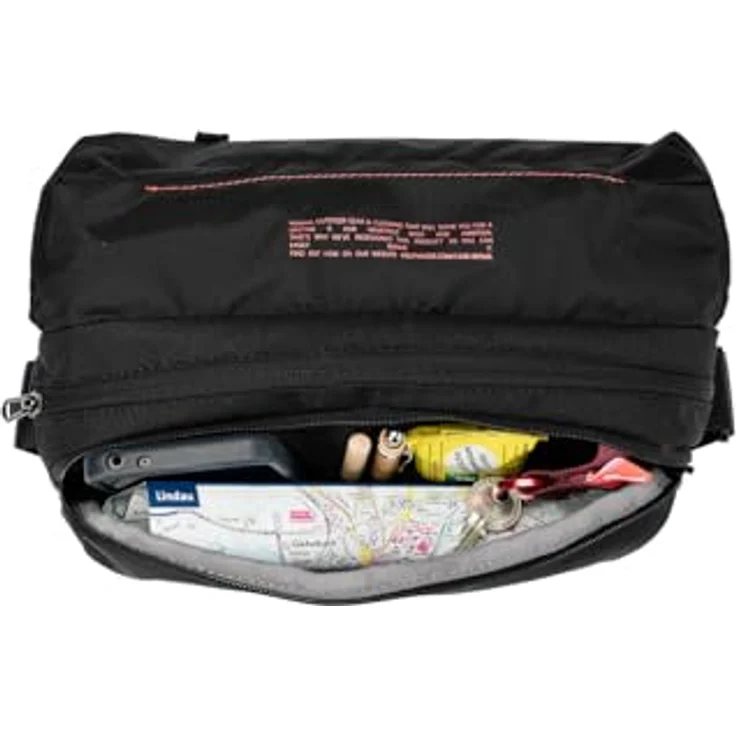 Vaude Rom S III, Handtasche mit 5,5 Litern, schwarz, wasserabweisend und aus recyceltem Polyester – Bild 8