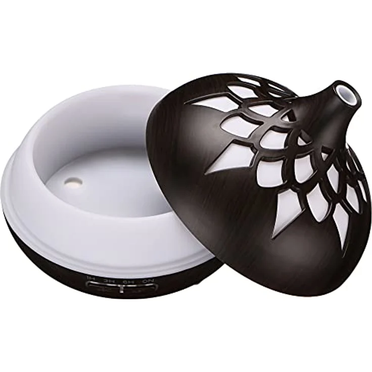 Sixtol Aroma Diffusor Palme dunkles Holz 500ml, Design elektrischer Luftbefeuchter – Bild 5