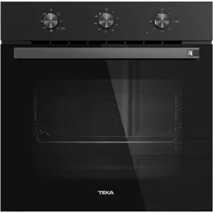 TEKA NEO HSB 6150 FBK, Multifunktionsofen 60 cm mit HydroClean ECO, 6 Funktionen, Teleskopführungen Plus Extension, Kippschutz, A+ in Schwarz