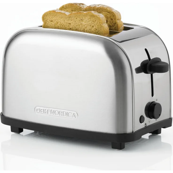 OBH Nordica Toaster Manhattan Steel 2, 2 Scheiben Toaster in Edelstahl