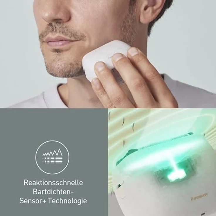 Panasonic ES-PV6B-W803 Series 900s Premium Kompakt-Rasierer für Männer, reaktionsschneller Bartsensor, USB-C, Premium Case, NAGORI® Marmorweiß – Bild 5