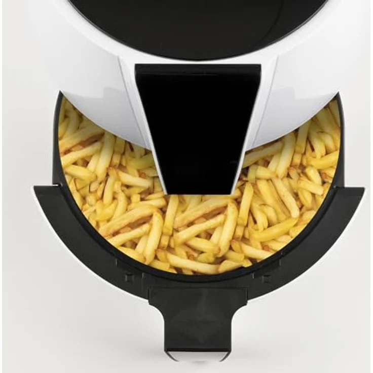 G3 Ferrari G10195 Heißluftfritteuse “Friggisano Easy”, 1500 W, 4,8 L, 6 Programme, Digitaldisplay, einstellbare Temperatur, Weiß/Schwarz – Bild 5