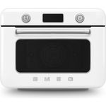 Smeg Multiofen SMEG Kombi-Tisch-Dampfbackofen Weiß COF01WHEU, 33 voreingestellte Rezepte, Dampfgarfunktionen