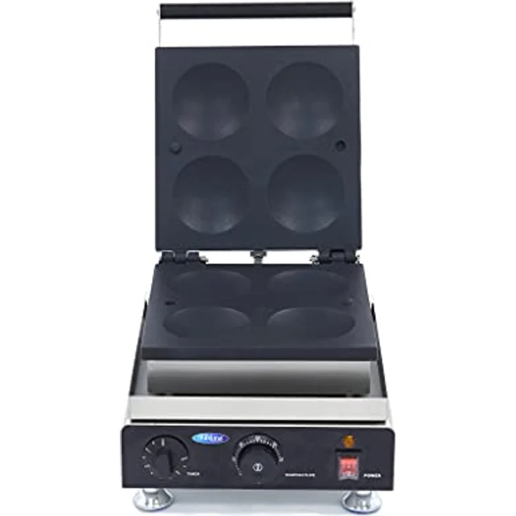 Maxima Gastro Pfannkuchenmacher, 4 Pfannkuchen à 10 cm, mit Antihaft-Backblech und Timer – Bild 2