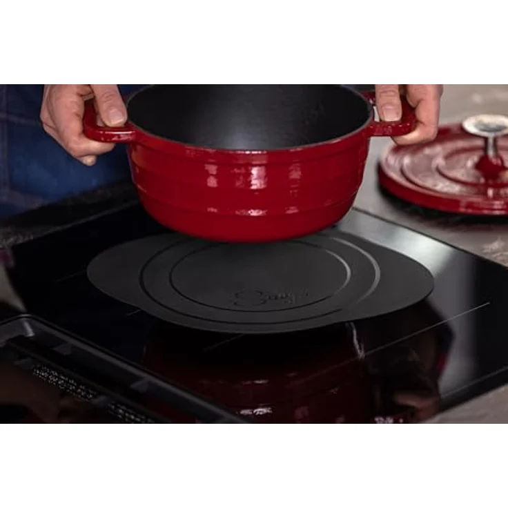 Sallys Induktionsmatte Oval - Hitzebeständig bis 230 °C | Gefriertauglich bis -40 °C | Spülmaschinen- und Mikrowellengeeignet | 100% Platinum-Silikon – Bild 3