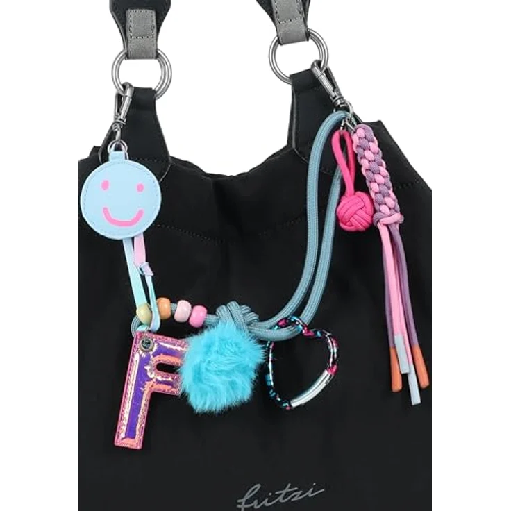 Fritzi aus Preußen Izzy Medium Limited Tüddelüt Schultertasche 42 cm, praktische Umhängetasche aus hochwertigem Material – Bild 8
