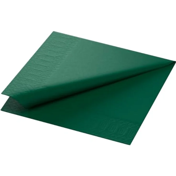Duni Papierserviette 33 x 33 cm, 1/4 Falz, jägergrün, Zelltuch – Bild 2