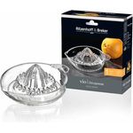 Ritzenhoff & Breker Vio Zitronenpresse, Zitronenentsafter, Zitrus Presse mit Ausgießer & Henkel, Kleine Saftpresse aus Glas, 50 ml, 820003