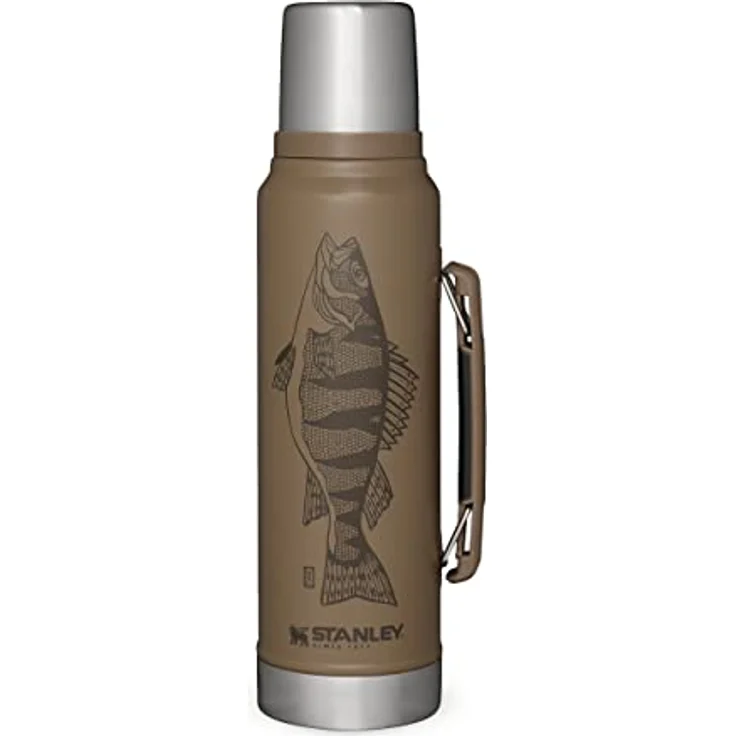 Stanley Classic Legendary Thermosflasche 1L - Thermos Hält 24 Stunden Heiß oder Kalt - Edelstahl Thermoskanne - BPA-Frei - Spülmaschinenfest - Tan Peter Perch – Bild 1