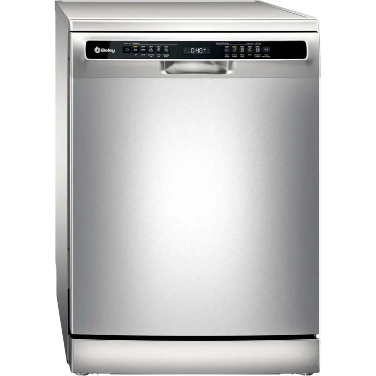 Balay 3VS5011IA, Freistehender Geschirrspüler, Edelstahl Schwarz, 13 Maßgedecke, 48 dB, Home Connect, AquaStop-System