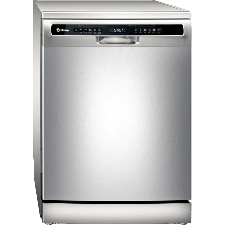 Balay 3VS5011IA, Freistehender Geschirrspüler, Edelstahl Schwarz, 13 Maßgedecke, 48 dB, Home Connect, AquaStop-System