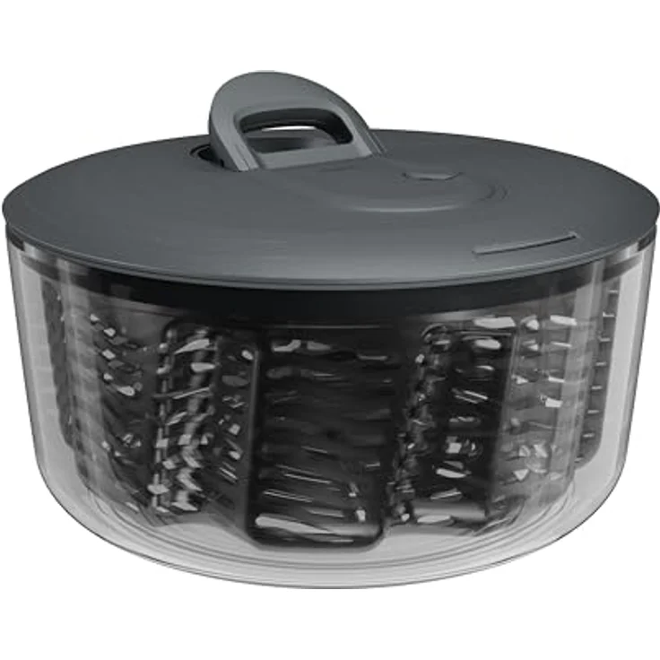 Zyliss Easy Spin Salatschleuder Groß, 6L mit Seilzug, AquaVent™-Technologie, rutschfester Boden und integrierter Stopptaste, spülmaschinenfest – Bild 1