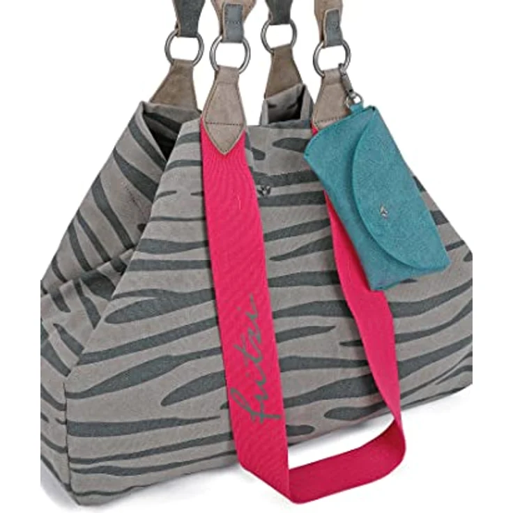 Fritzi aus Preußen Izzy Canvas Shopper Tasche, 45 cm, grau, 100% Baumwolle – Bild 2