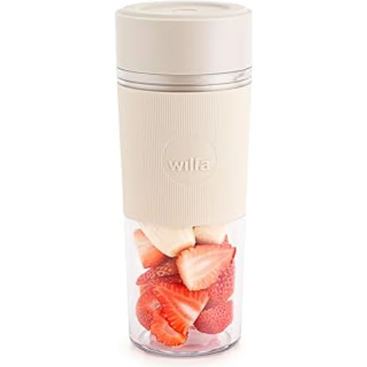 Wilfa Swift, Standmixer, tragbar, beige, mit langlebiger Tritan-Flasche und einfacher Reinigung – Bild 1