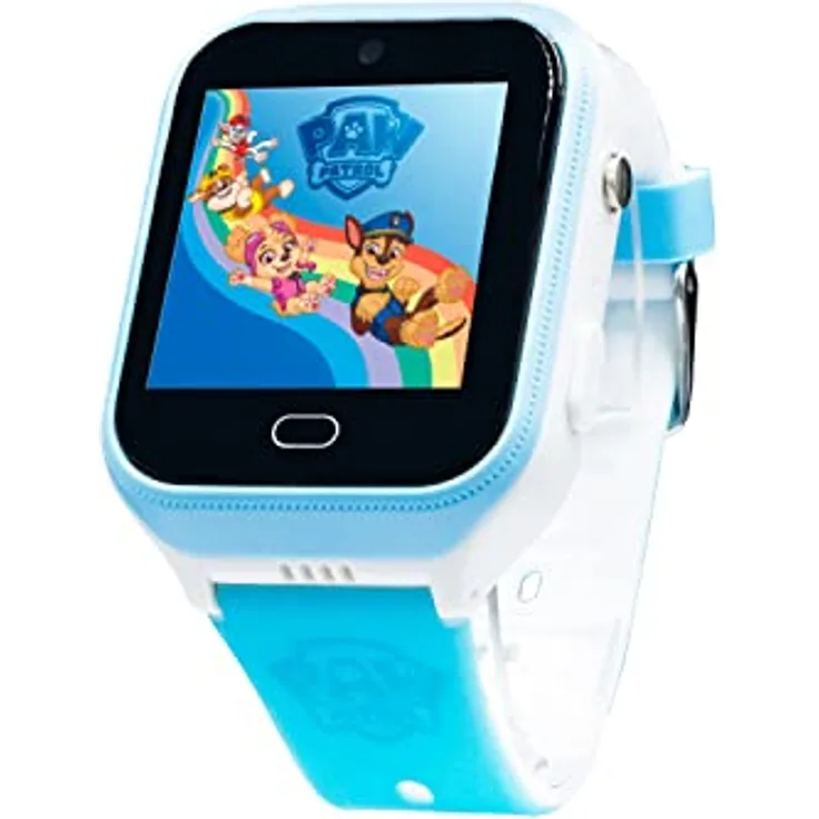 Paw Patrol Patrol 4G Kids-Watch Uhr für Jungen und Mädchen mit Filtern die der integrierten Kamera gemacht Werden. Chat, Videoanrufe, Video, & Körpertemperatur (Blau)