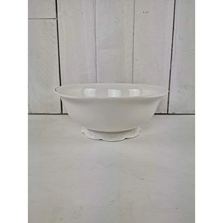 Chic Antique große Schale "Provence", Porzellanschale für Obst und Salat, weiß, Ø 23 cm, Höhe 9 cm – Bild 1