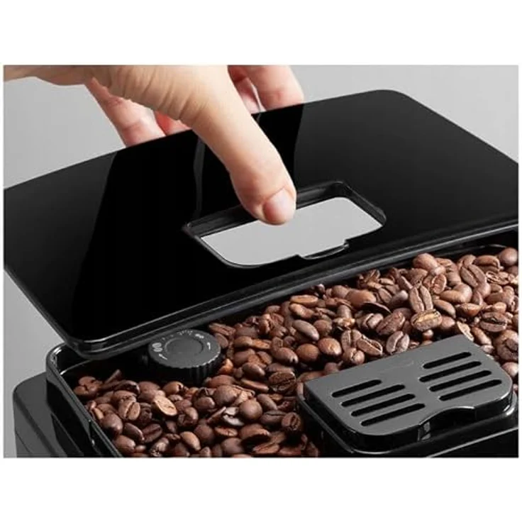 De'Longhi ECAM12.123.B, Super Kompakt Kaffeevollautomat mit 13 Mahlgradstufen, manuelles Cappuccino-System, schwarz – Bild 3