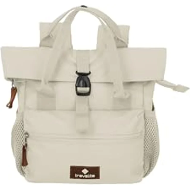 Travelite Basics City Rucksack, 27 cm, off white, 100% Polyester, 20 cm x 10 cm – Bild 2