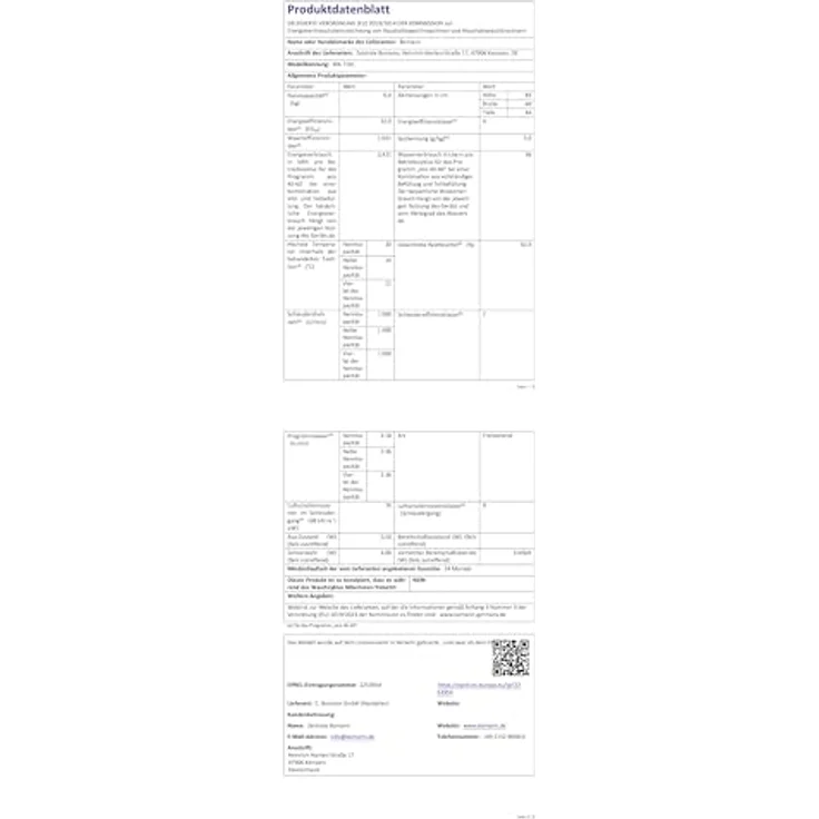 Bomann® Waschmaschine WA 7161, 6kg Fassungsvermögen, 1000 U/Min., 16 Waschprogramme, Edelstahl-Trommel, Energieeffizienzklasse A – Bild 10