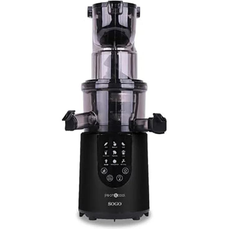 Sogo SS-5125 Cold Press Entsafter, Digital Touch Control, 200W, BPA Free, Easy Cleaning, Low Energy Consumption – Bild 1