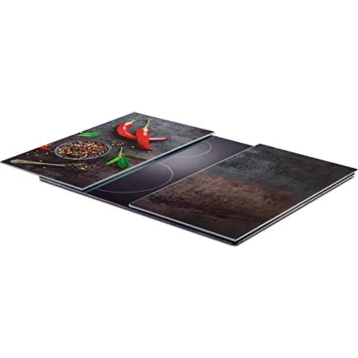 Zeller 26316 Herdabdeck--Schneideplatten, Glas, Chili – Bild 2