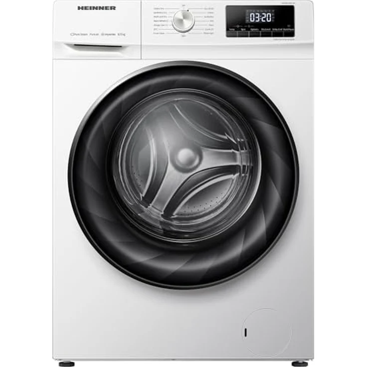 Heinner HWDM-H8514A Waschtrockner 8 kg Trocknen / 5 kg Waschen, 1400 U/min, Allergie-Dampf, Energieeffizienzklasse A, Weiß – Bild 1