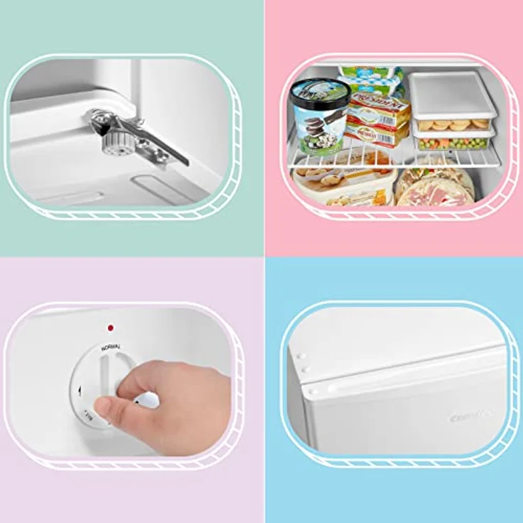 Comfee RCU40WH2(E) Mini Gefrierschrank/31L / 4-Sterne-Gefrierfach/Kompakte Größe/Reversibles Türscharnier/Verstellbare Standfüße / 147kWh/Jahr/Weiß – Bild 4