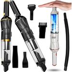 TurboTronic By Z-LINE Akku-Handstaubsauger EQ6 extrem saugstark 15000 pA, 85 Watt, umfangreiches Zubehörset - beutellos, Akku Hand Staubsauger für Auto und Co. (Silber/orange)