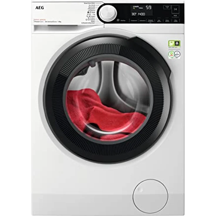 AEG LR8E70480, Frontlader-Waschmaschine, A, Fassungsvermögen 8 kg, Standgerät, Breite 60 cm, weiß – Bild 2