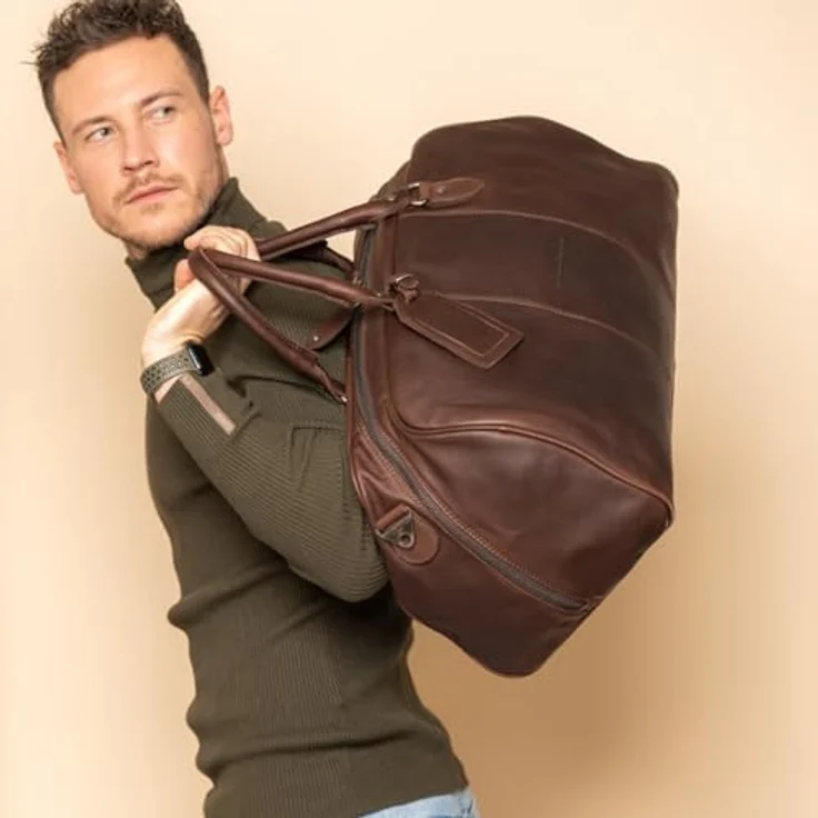 The Chesterfield Brand William Weekender Reisetasche, 53 cm, 100% Leder, braun – Bild 2