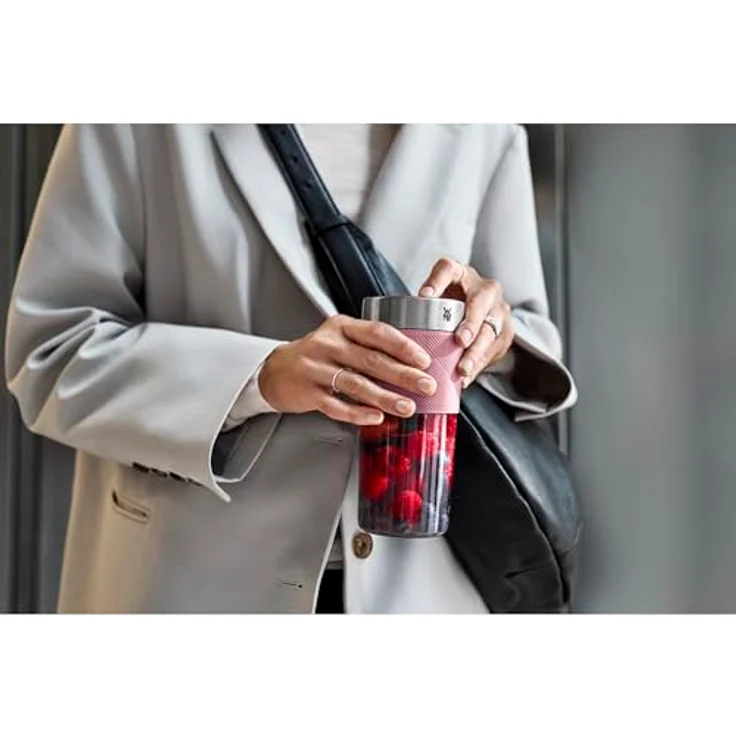 WMF Akku-Smoothie-Maker Küchenminis Mix on the Go, 50 W, pink, USB aufladbarer Personal Blender – Bild 13