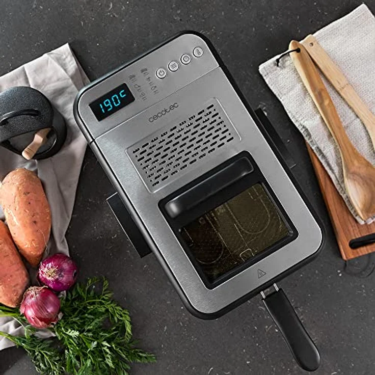 Cecotec Digitalfritteuse Cleanfry Luxury 4000. 4,2-Liter-Digitalfritteuse mit elegantem Edelstahldesign (3,2 L, Steel) – Bild 5