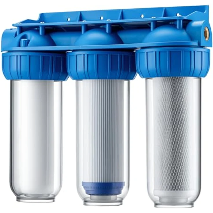 Naturewater NW-BR10B4 3-Stufenfilter 20.67 mm (1-2') Sedimentfilter Aktivkohleblock Aktivkohlegranul – Bild 2