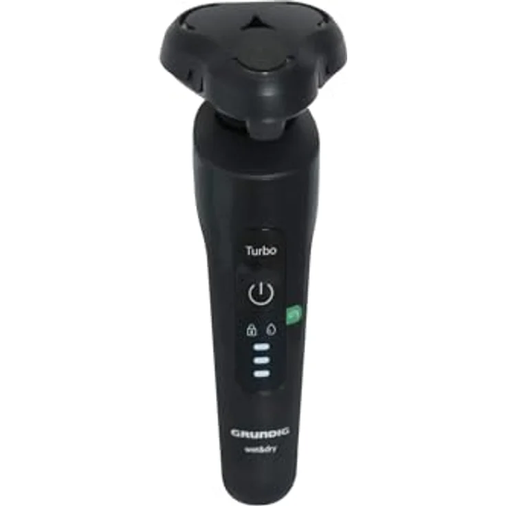 GRUNDIG 3-Kopf Herren Rasierer Rotation Nass und Trocken Akku Rasierapparat, 85% recycelbares Kunststoffgehäuse – Bild 3