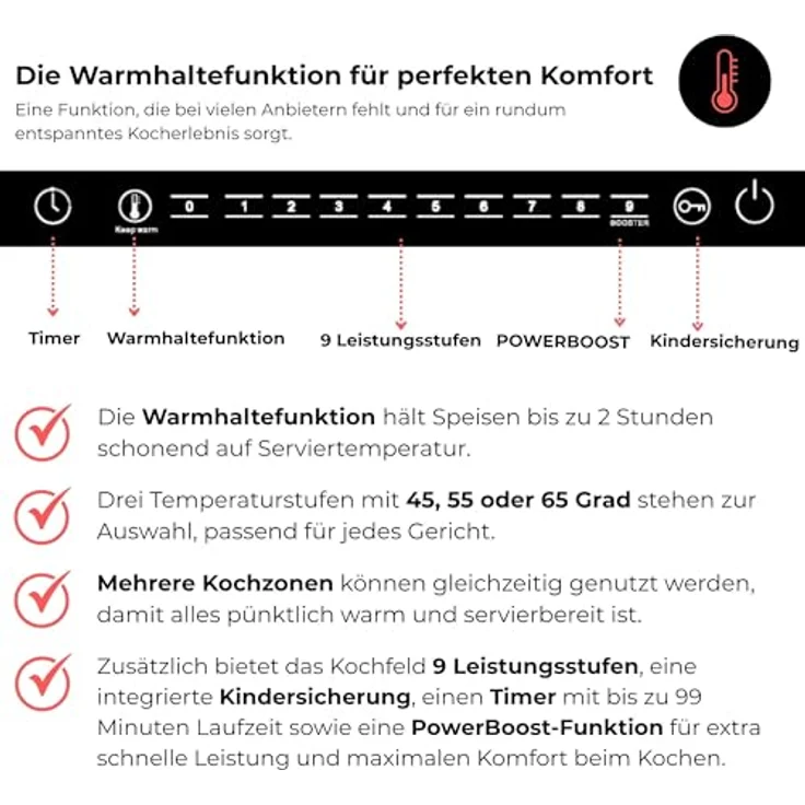 KB Elements Küchenmaschine ELK75LP, 2000 W, 6 l Schüssel, GS-zertifizierter Standmixer, 6 Nudelaufsätze, Glanzschwarz – Bild 3
