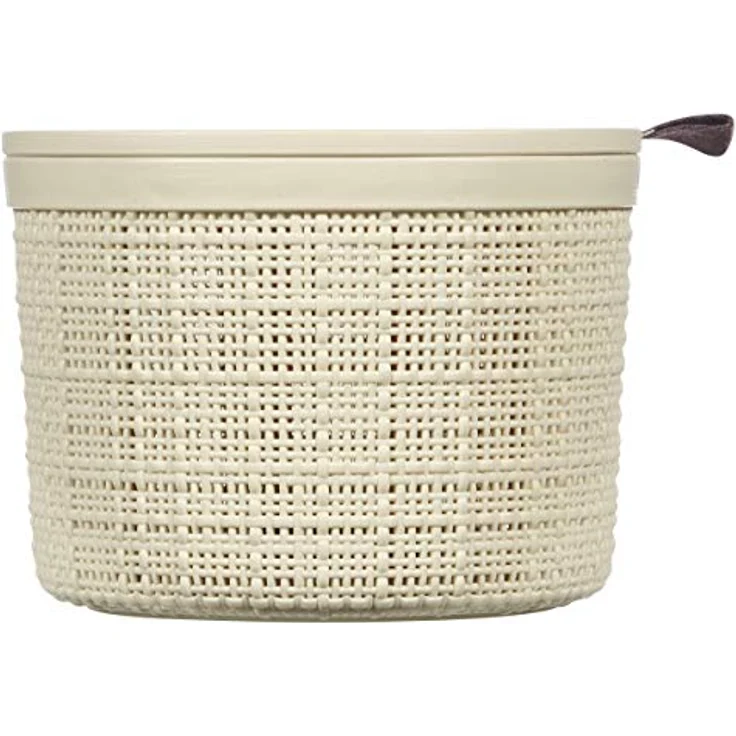 CURVER Runde Jute, 2 l, mit Deckel, Beige, 100% recycelt, Acacia – Bild 2