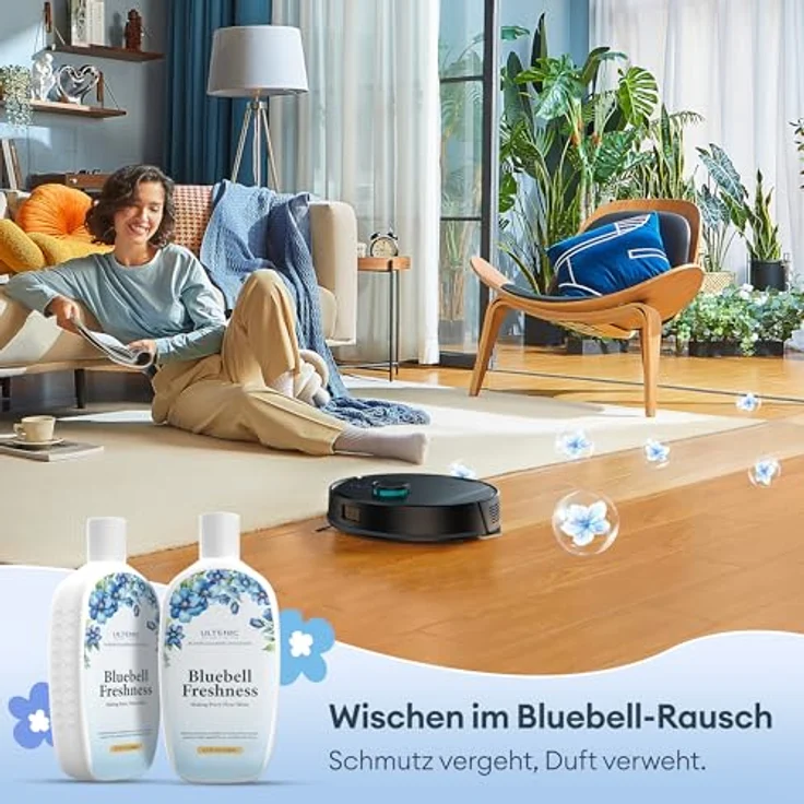 Ultenic T20 Pro Saugroboter mit Wischfunktion, 8000 Pa, Absaugstation 3,5 L, AI-gestützte Laser-Hindernisvermeidung, APP-Bedienbar – Bild 5