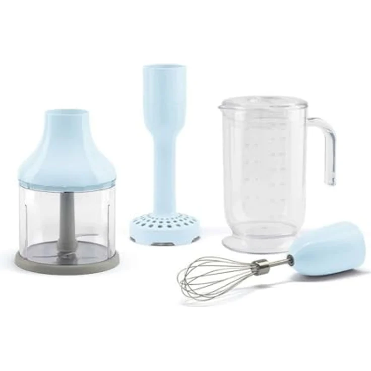 SMEG HBAC11PB 4-teiliges Zubehörset für Stabmixer, Plastic
