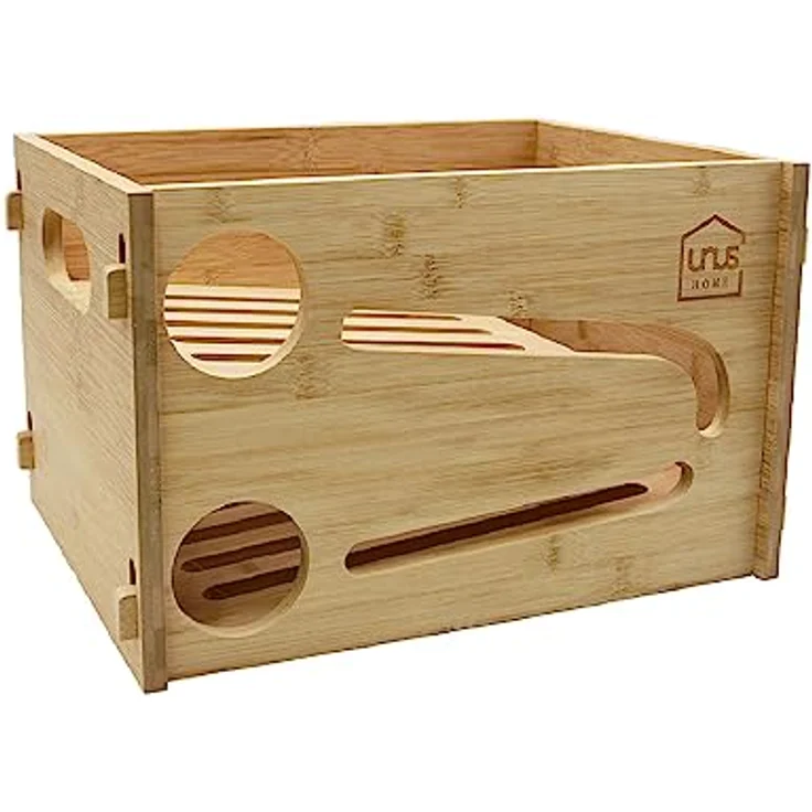 UNUS Home Bierkasten Flaschenrutsche aus Holz, Flaschenhalter für Kühlschrank, ca. 39x31x25 cm – Bild 1