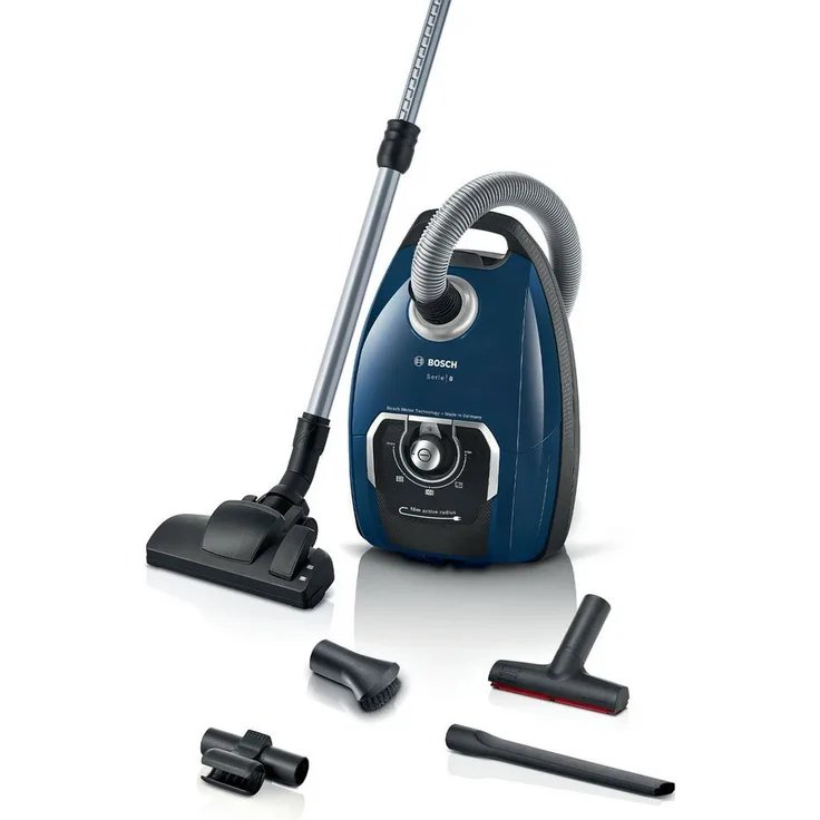 BOSCH Bodenstaubsauger BGL8XPER, PowerProtect System für langanhaltend starke Leistung, blau