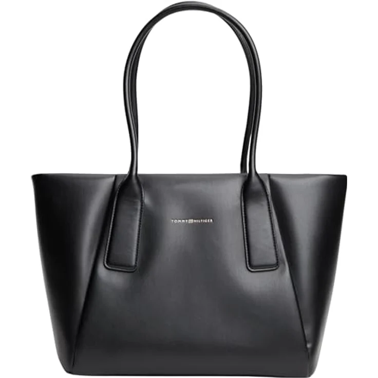 Tommy Hilfiger TH Essential Shopper Tasche, 44 cm, schwarz, 100% Polyurethan – Bild 1