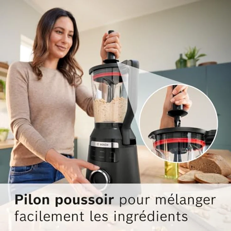 Bosch MMB6652B VitaPower Serie 6, Standmixer in Schwarz, 1800 W, 2-Liter-Becher, 6 automatische Programme – Bild 7