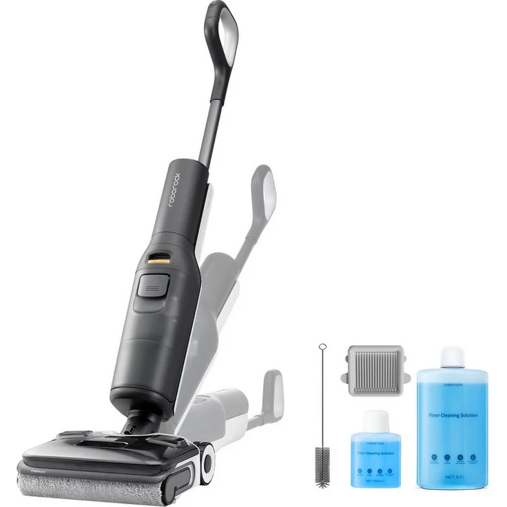 Roborock F25 Combo Nass-Trocken-Akkusauger, 5-in-1 mit Selbstreinigung, starke Saugleistung bis 25.000 Pa, Rot